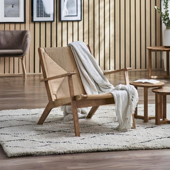 Return - Icaria Wooden Accent Chair, Oak