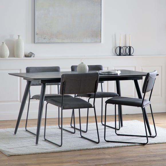 Return - Newport 6 Seater Rectangular Dining Table