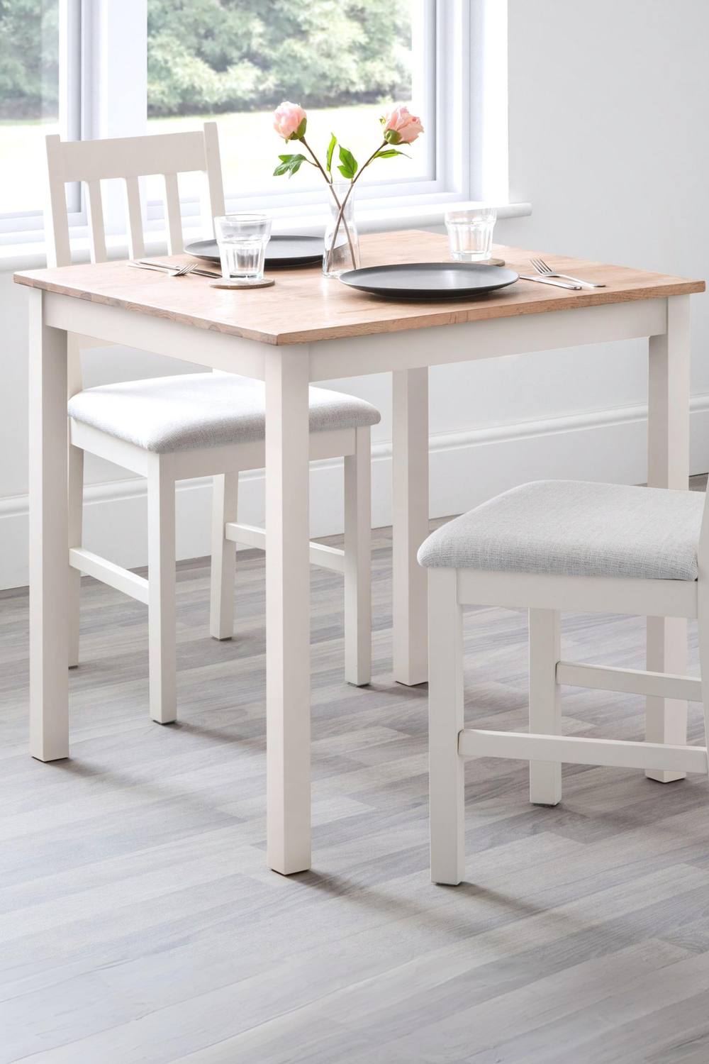 Julian Bowen Coxmoor Square 4 Seater Dining Table in Ivory