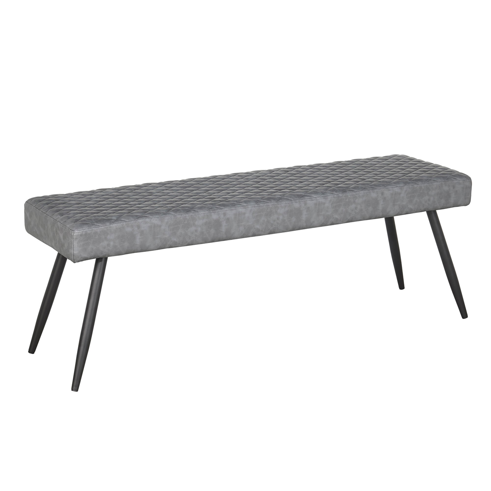 Montreal 2 Seater Dining Bench, Faux Leather, 135cm
