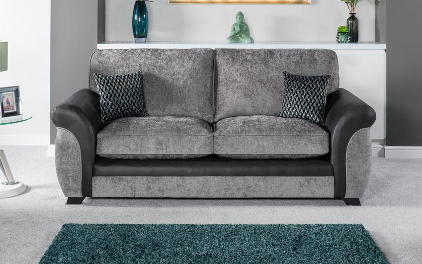 ScS Living Kadie Fabric 3 Seater Standard Back Sofa