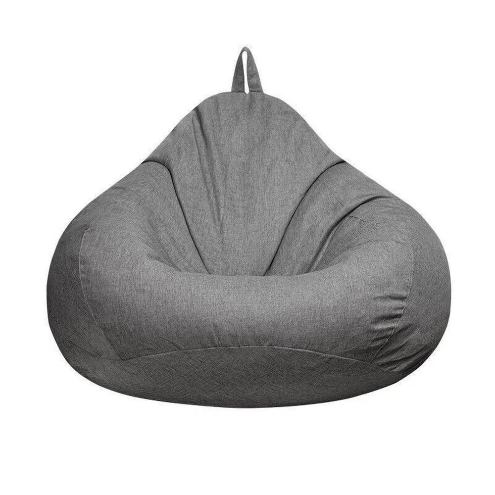 Kelvenix Extra Large Bean Bag Chairs Sofa Cover Indoor Lazy Lounger in Grey