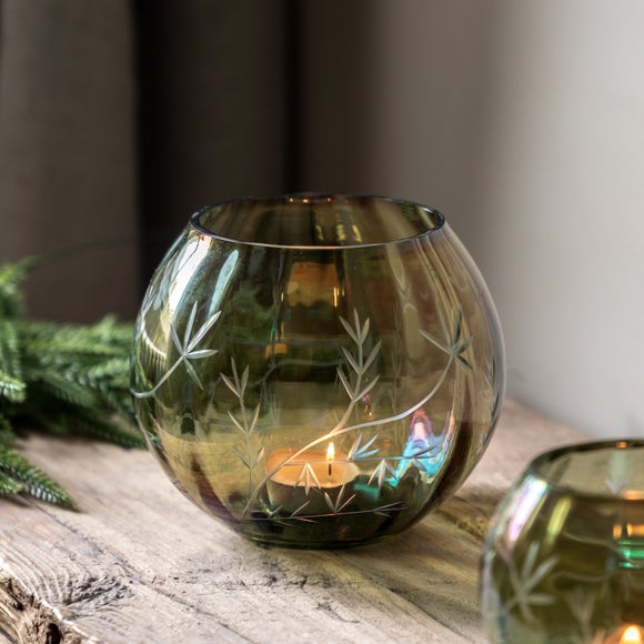 Bloom Engraved Shimmer Tealight Holder