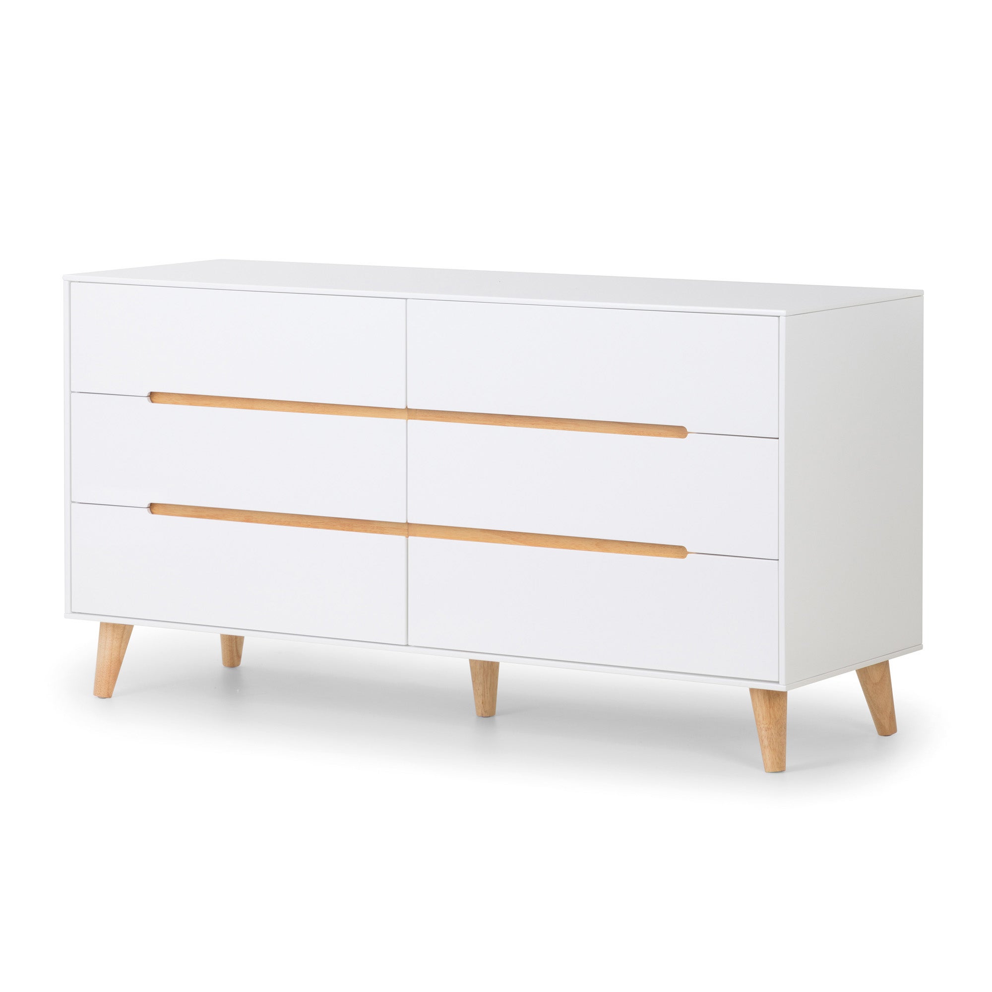 Alicia 6 Drawer Wide Chest White