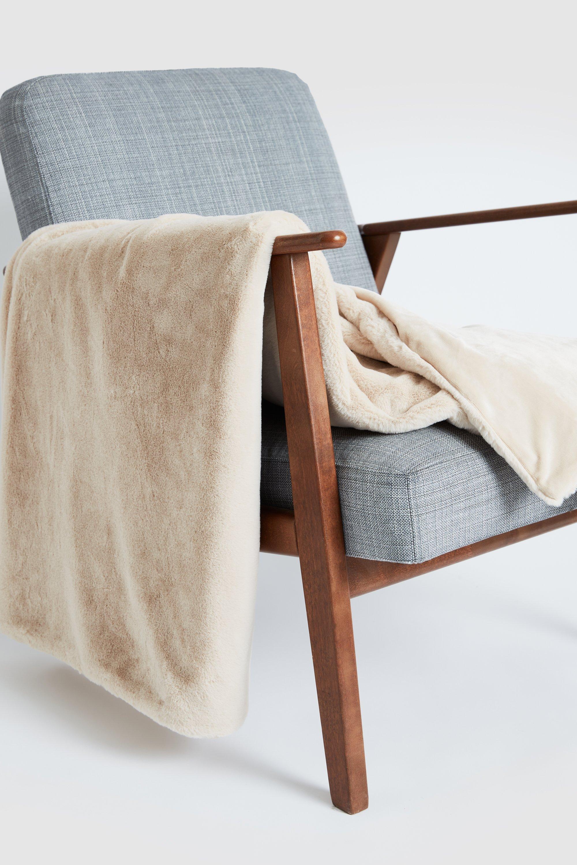 Faux Fur Throw