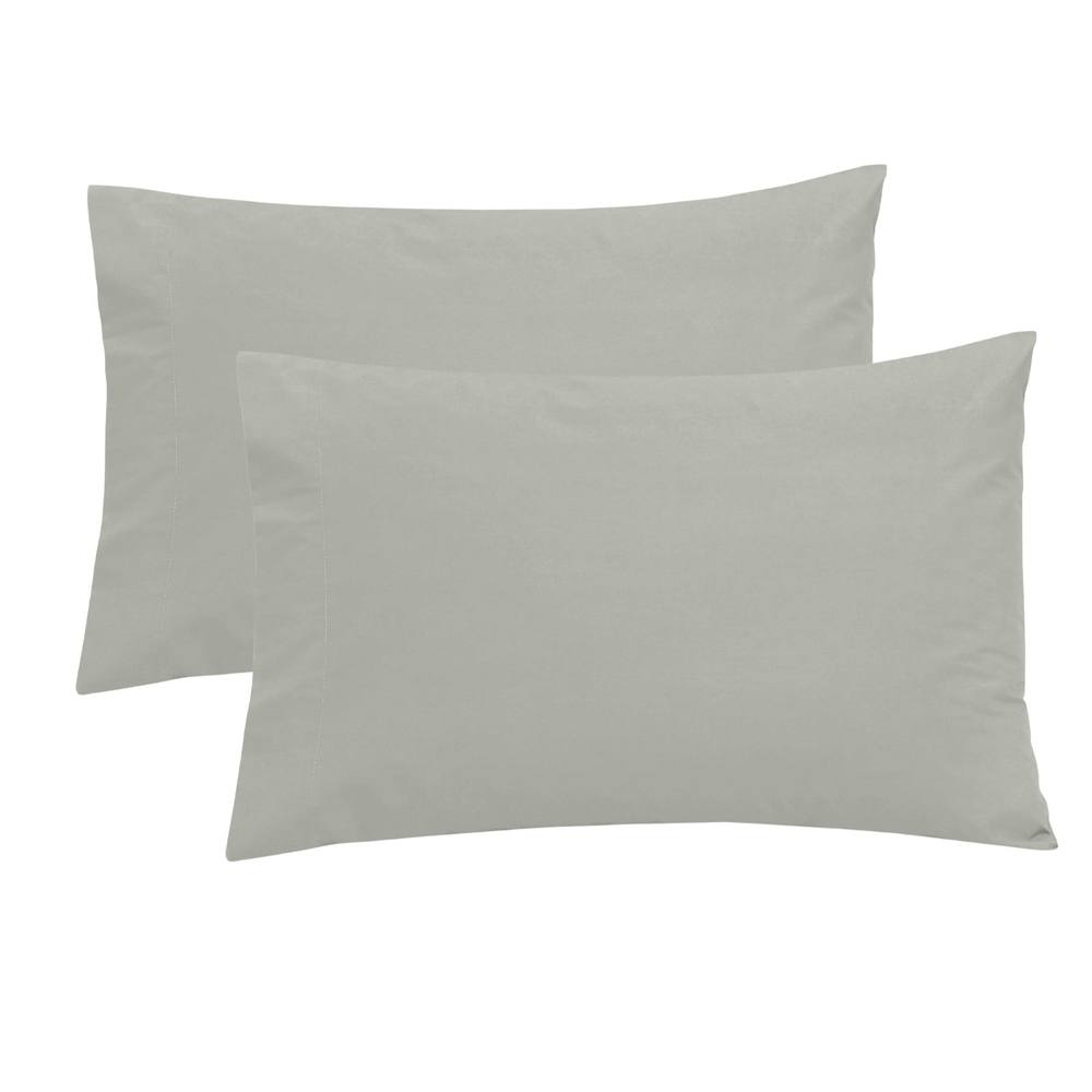 Smart Living Polycotton Bed Linen Luxury Fitted Bedsheet or Pillowcase Non Iron in Grey