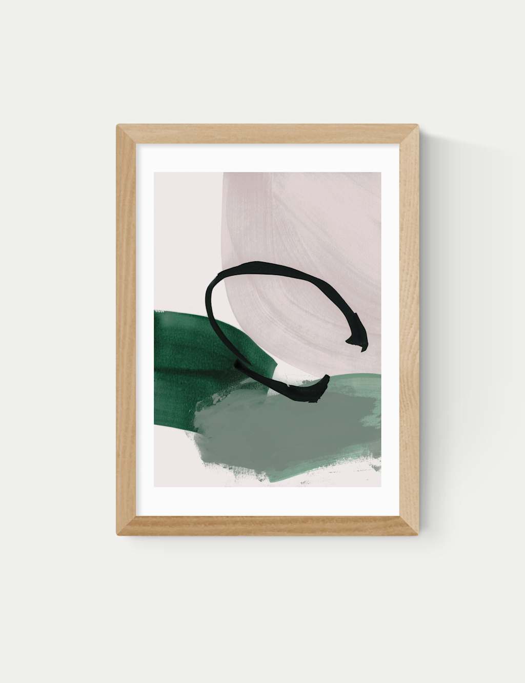 East End Prints Abstract Minimalist Rectangle Framed Art Natural