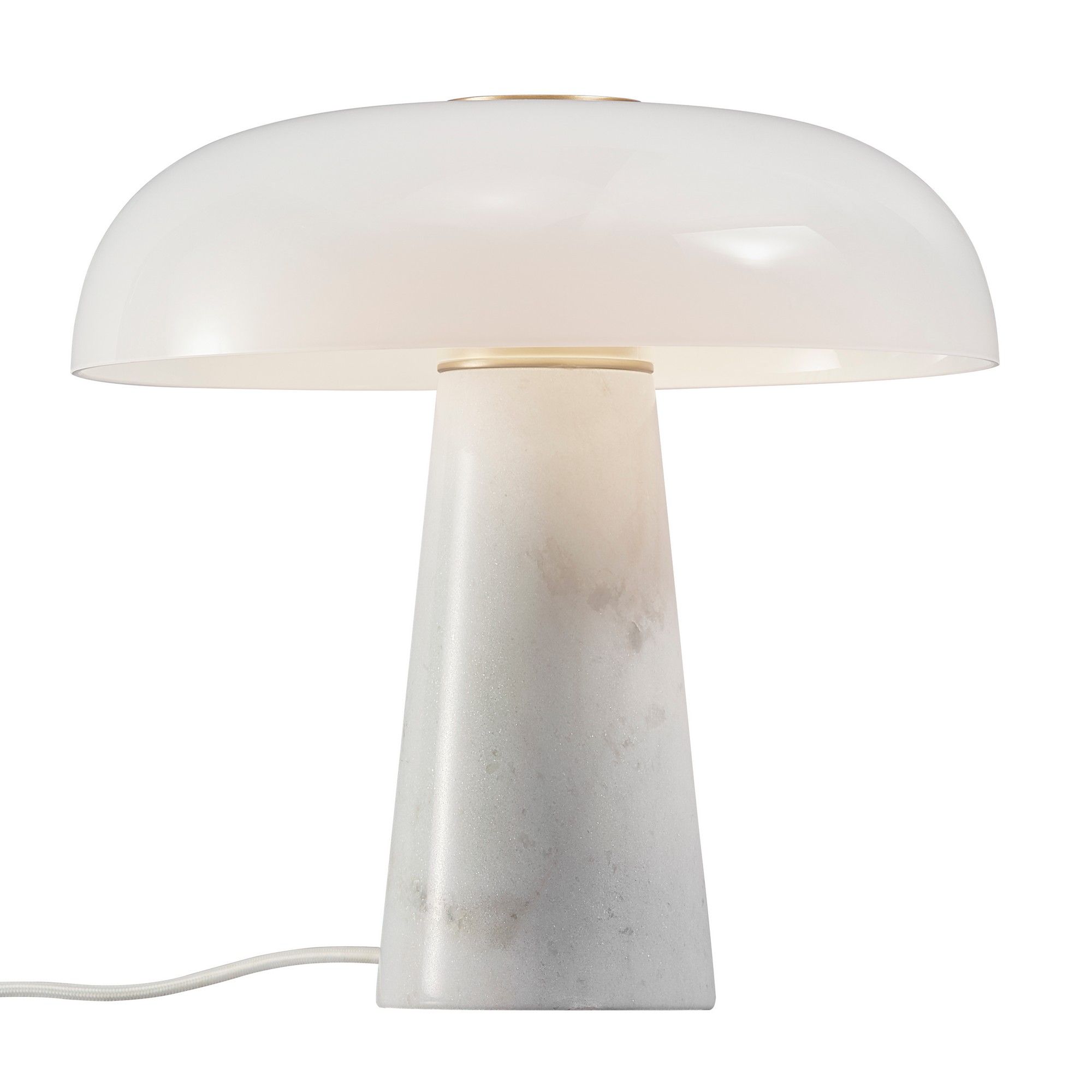 Nordlux Premium Indoor Table Lamp White Marble E27 Weighted Base - Mains Powered, IP20
