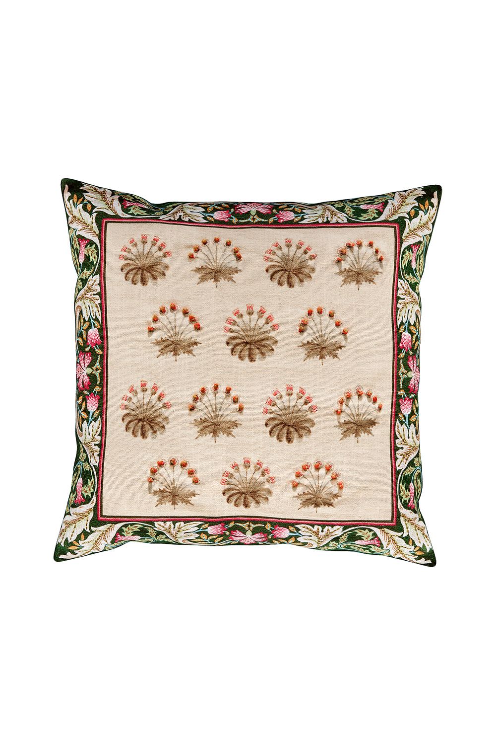 Morris & Co 'Daisy Tile' Cotton Slub Cushion