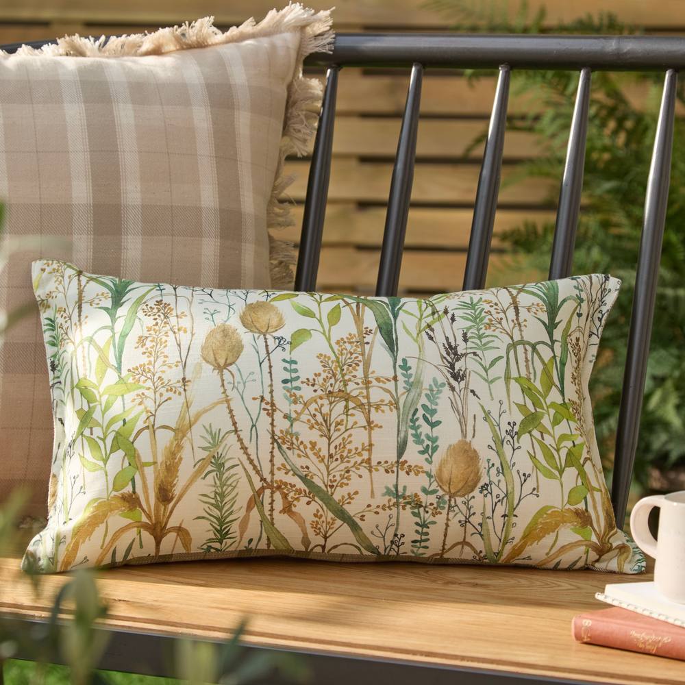 Voyage Maison Lydiard Reversible Water-Resistant Outdoor Cushion in Light Green