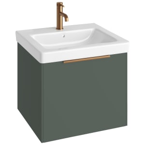 Concept Matt Green S3 Vanity Unit & Basin - 600mm