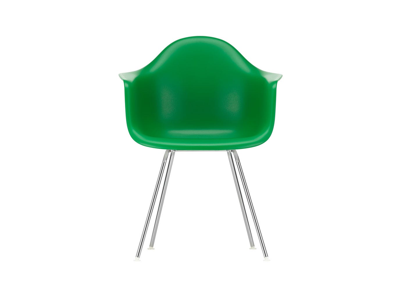 Vitra Eames DAX Armchair New Height Green Chrome Base