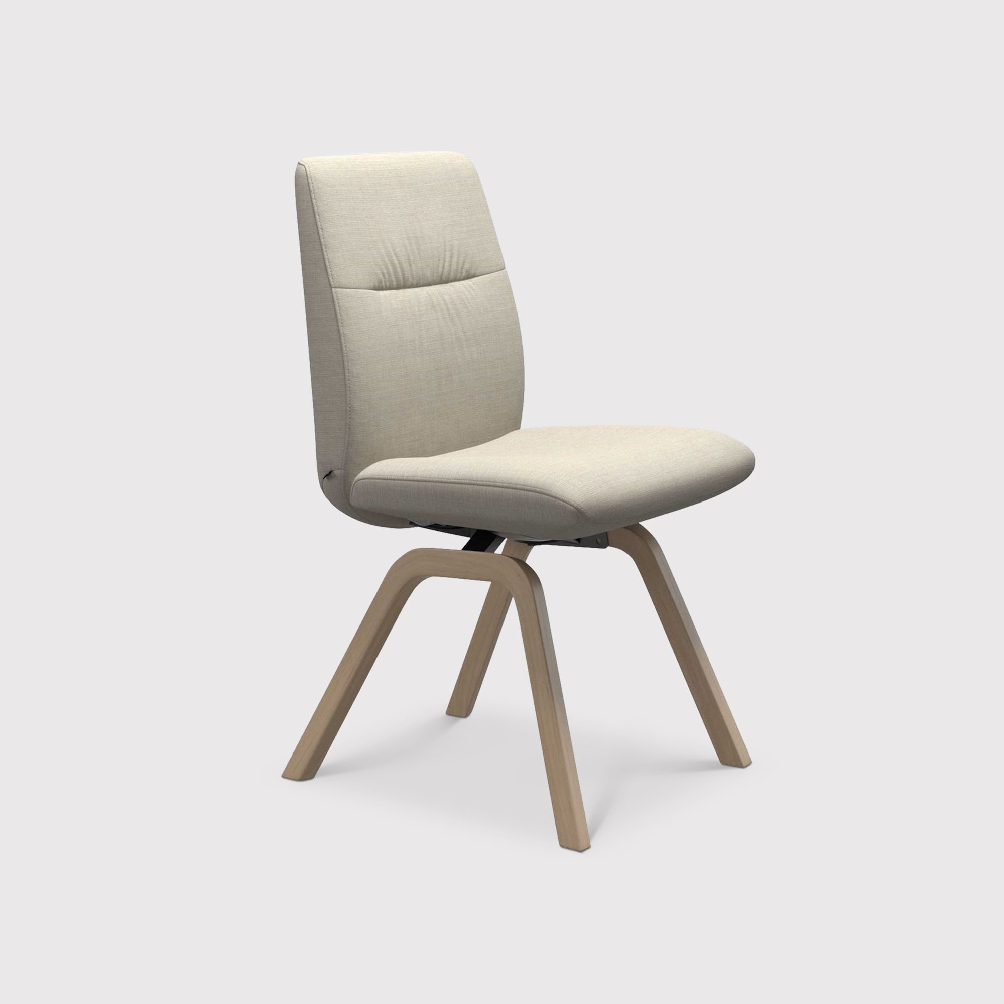 Stressless Mint Dining Chair Low Back D200, Neutral Fabric | Barker & Stonehouse