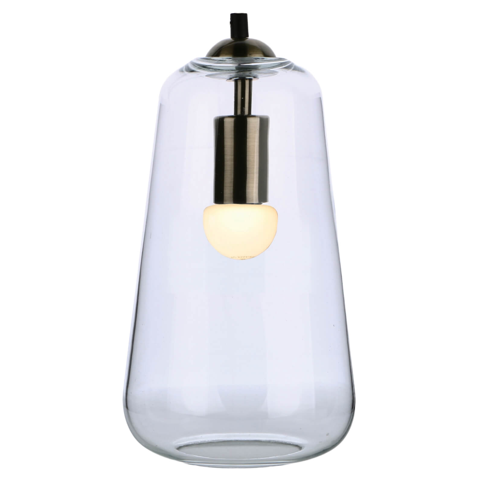 Katerina Glass Pendant Light - Antique Brass