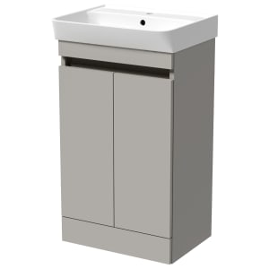 Wickes Easton Pebble Grey Vanity Unit - 800 x 500mm