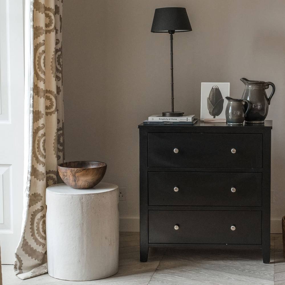 Statement Furniture Brooklyn 3 Drawer Chest of Drawers in Black