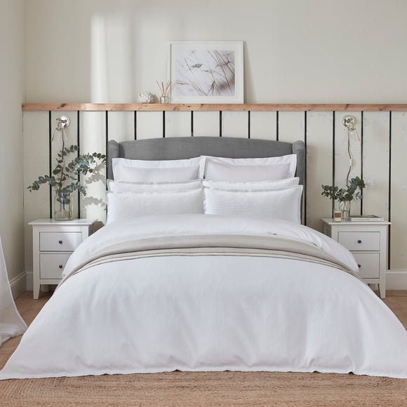 Dorma Purity Tetbury 100% Cotton Duvet Cover and Pillowcase Set