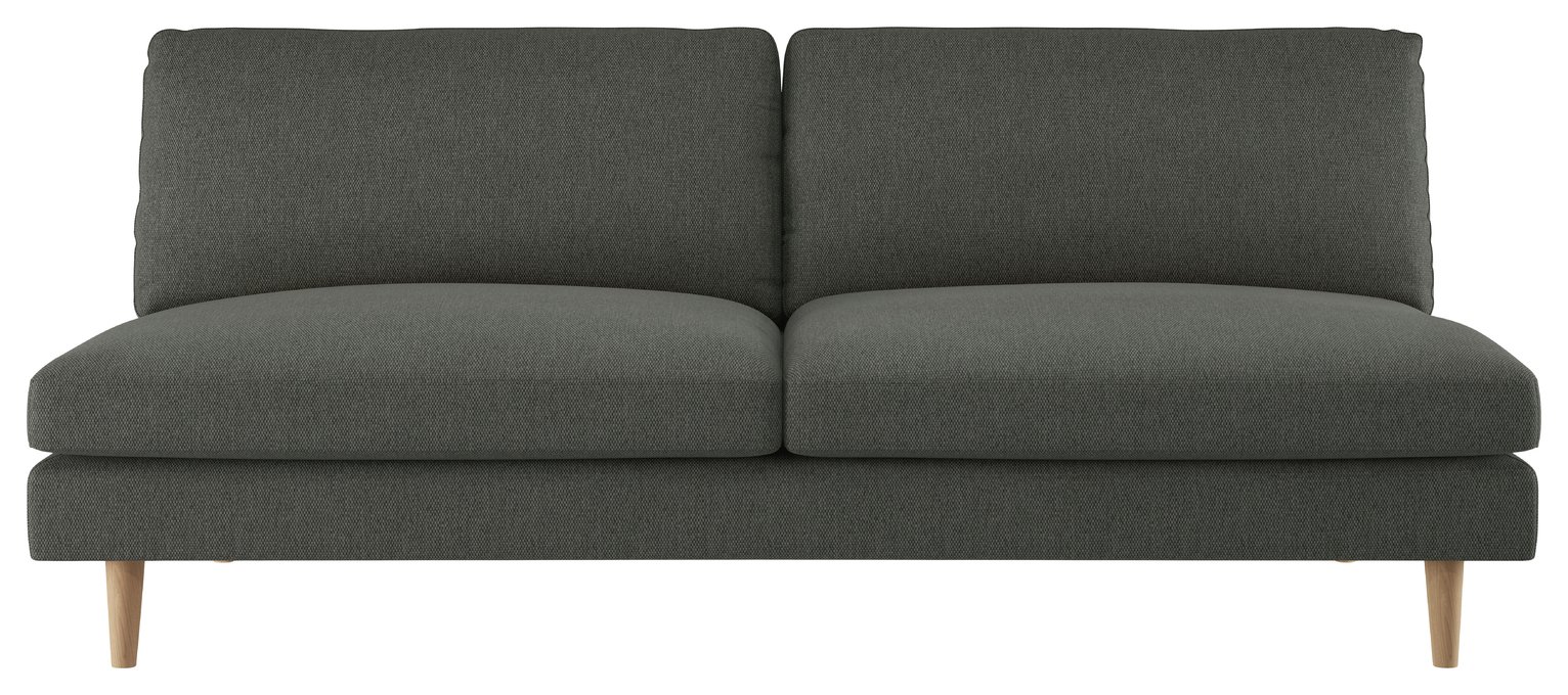 Habitat Teo 3 Seater Fabric Sofa - Yellow