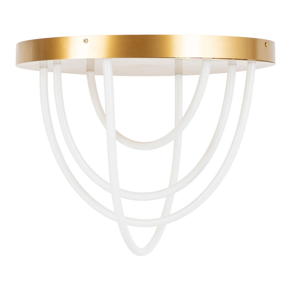 Heal's Wave LED Flush Ceiling Light Brushed Gold 2