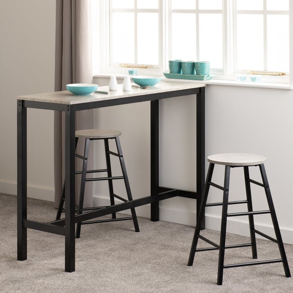 Athens 2 Seater Rectangular Bar Table with 2 Stools