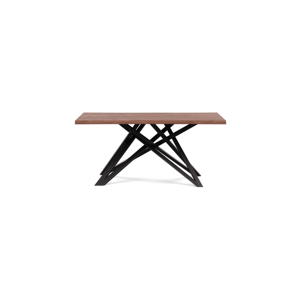 Heal's Vienna Dining Table 160x100cm Oiled Walnut Natural Edge Filled