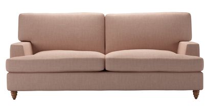 Isla 3 Seat Sofabed in Blush Pure Belgian Linen - sofa.com