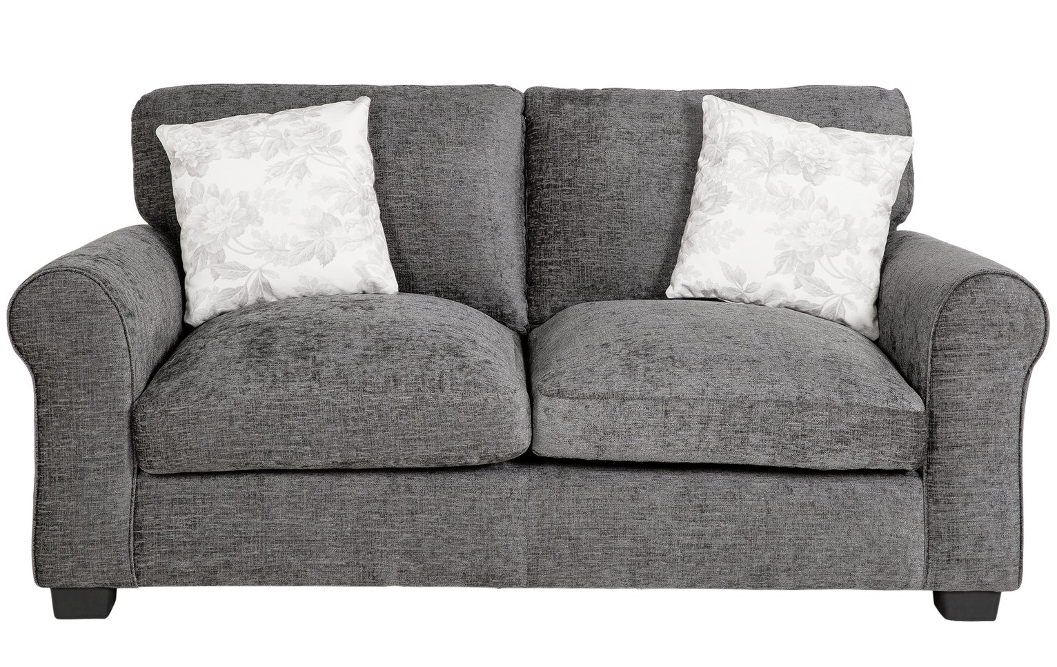 Argos Home Tammy 2 Seater Fabric Sofa - Charcoal.
