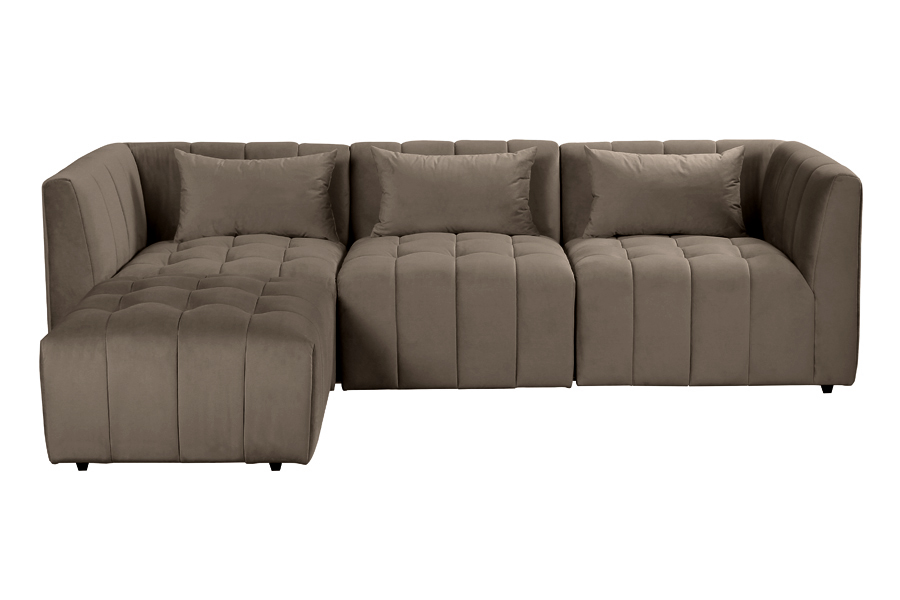 Essen Three Seat Corner Sofa – Carbon