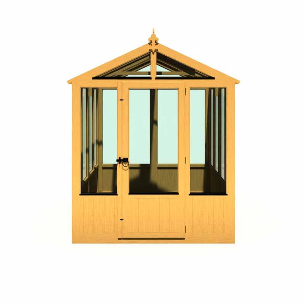 Shires Holkham 6 x 8 Greenhouse - Timber - L238 x W179 x H237.3 cm in Light Brown 3