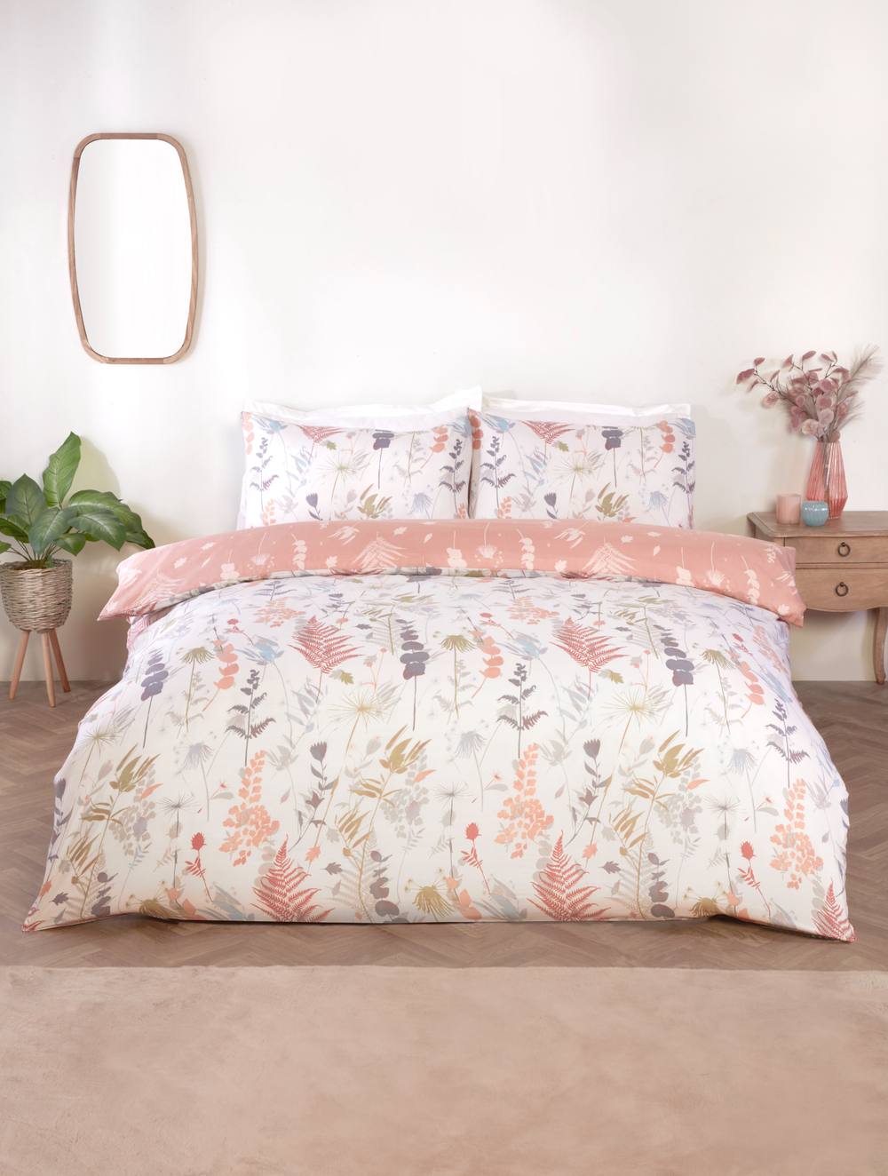 Rapport Home Camargue Reversible Microfibre Fabric Complete Duvet Cover Set