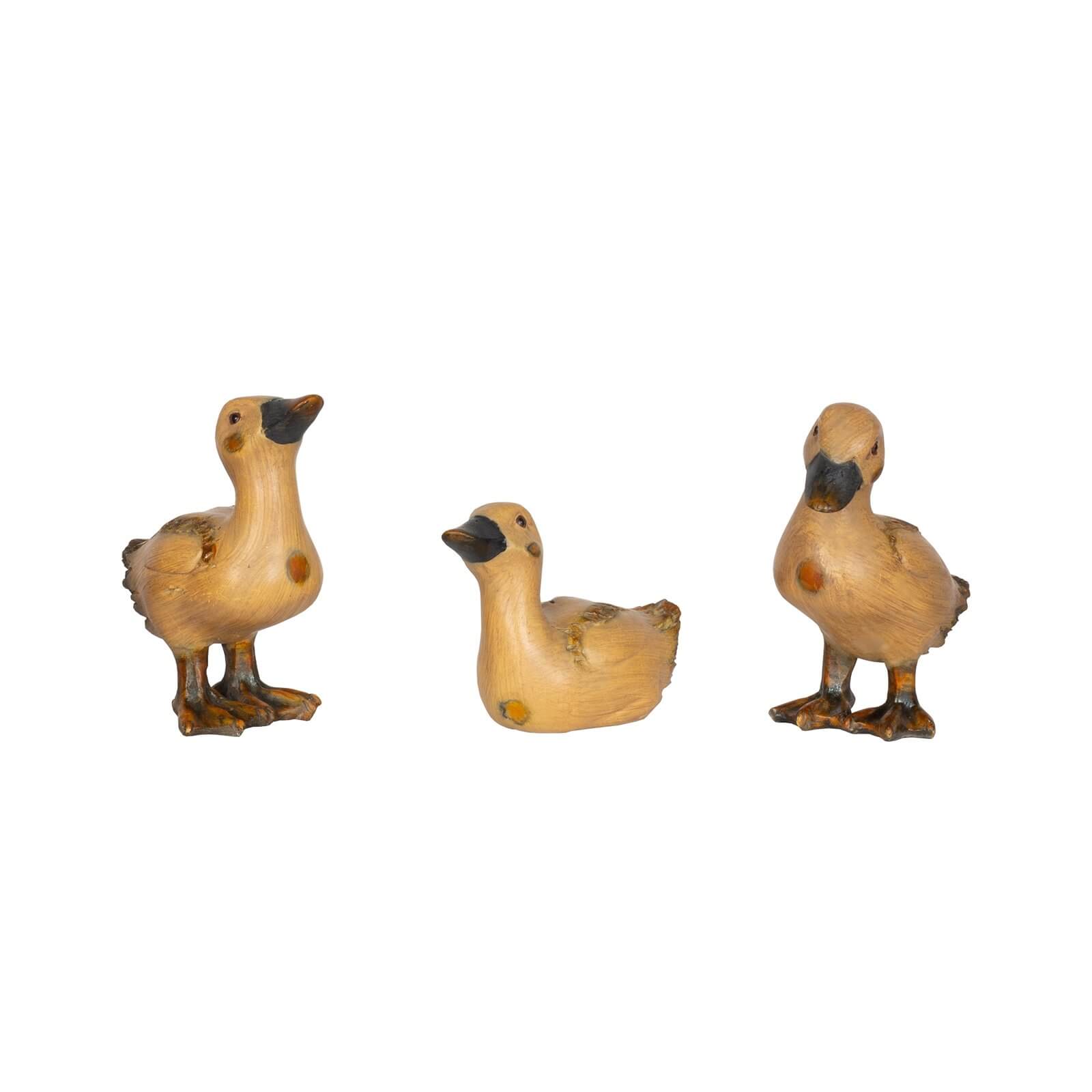Resin Wood Effect Ducklings