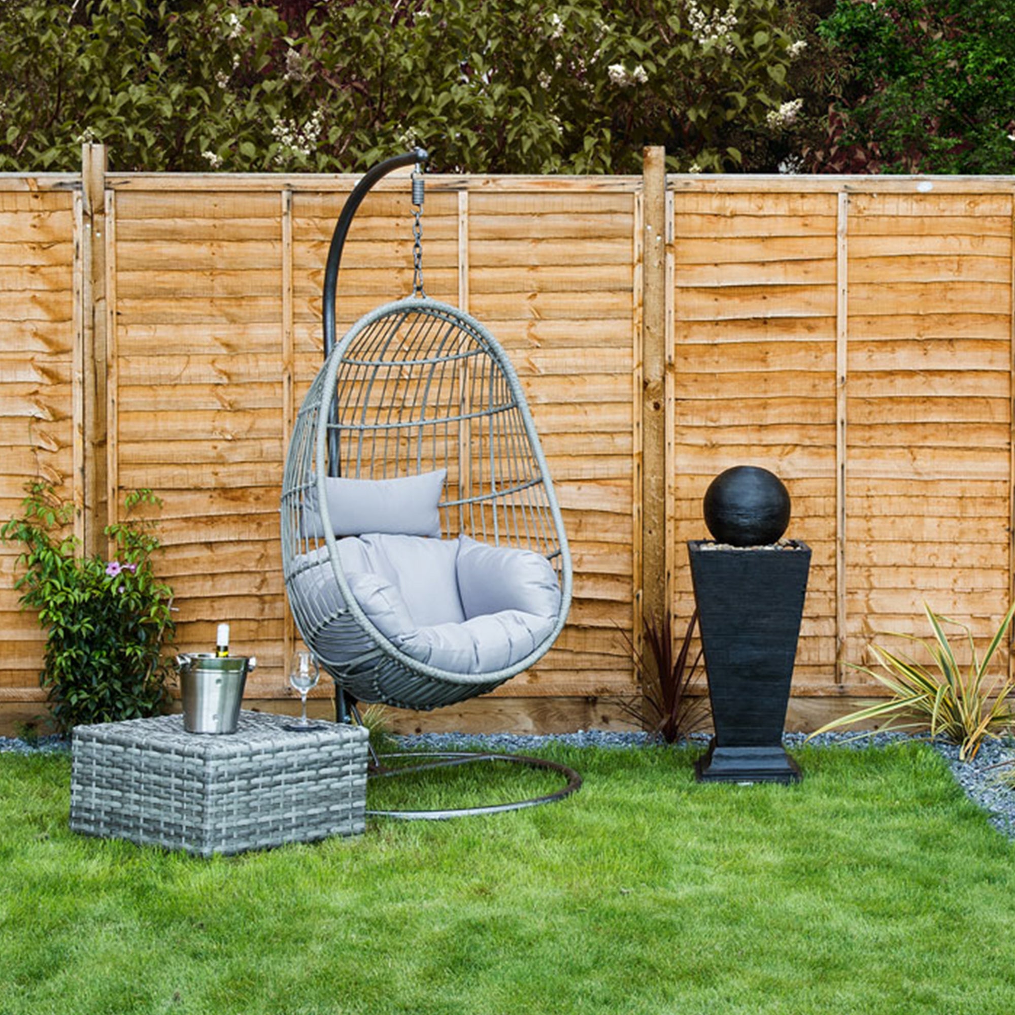 Rattan Egg Shaped Swing Chair