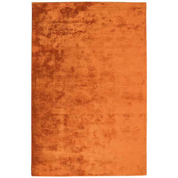 Katherine Carnaby Chrome Hand Woven Rug - Paprika Orange - 12mm Pile Height - Various Sizes Available