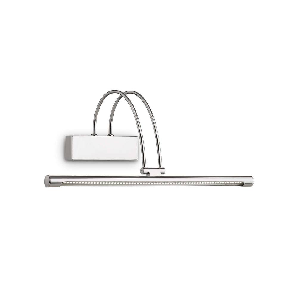 Netlighting Bow LED Medium Picture Wall Light Chrome in Grey