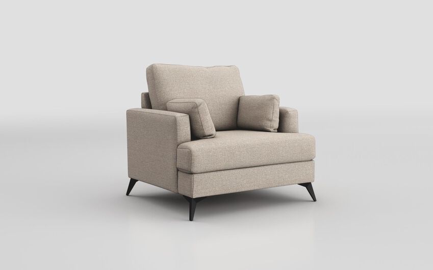 ScS Living Grey Fabric Dempsey Armchair