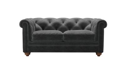 Patrick 2 Seat Sofabed in Armour Smart Velvet - sofa.com