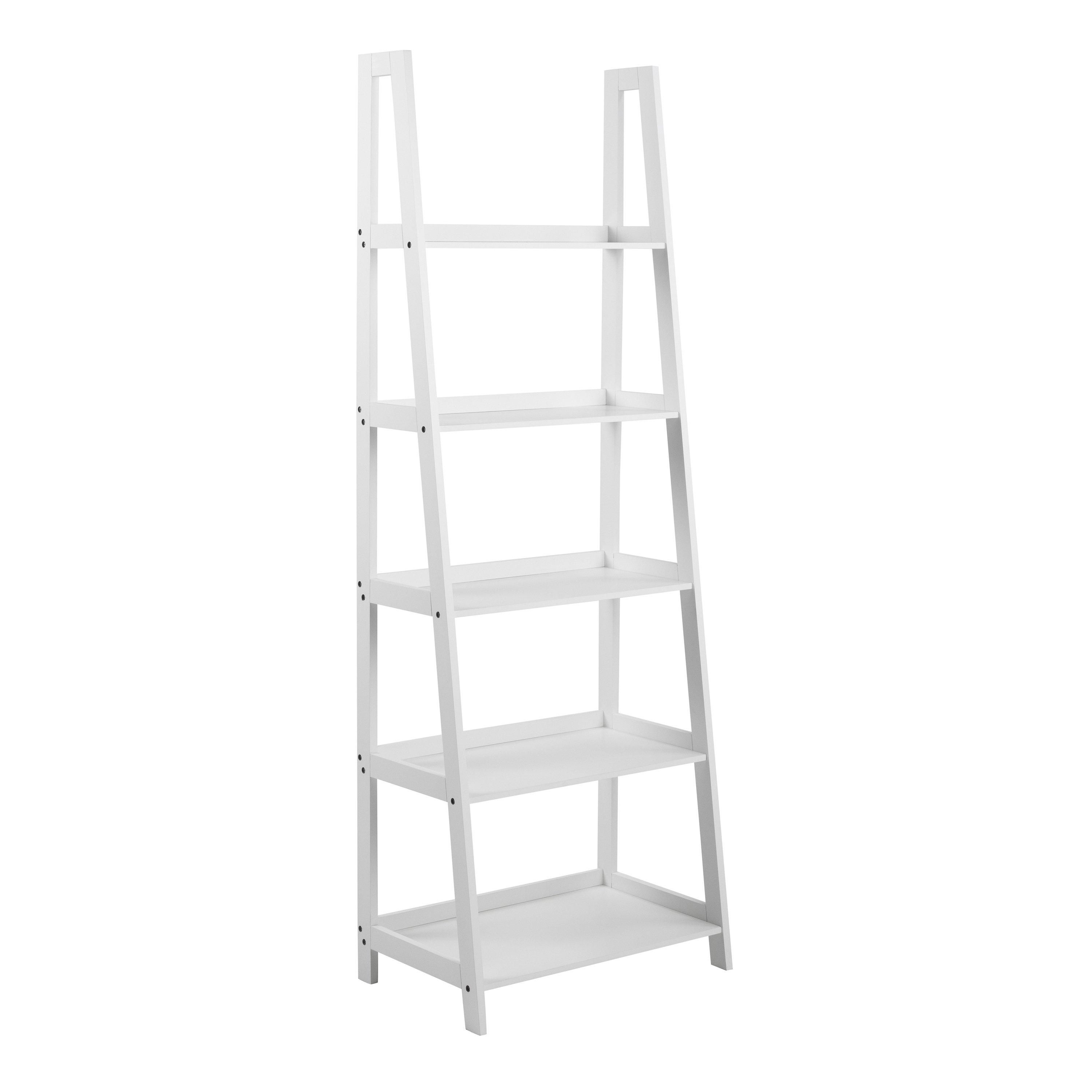 Furniture To Go Wally Bookcase with 5 shelves in White