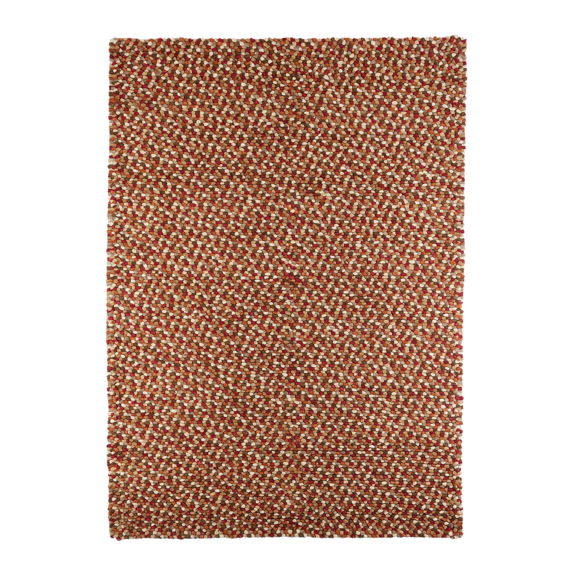 Candy Bean Wool Rug Multi-Coloured/Orange