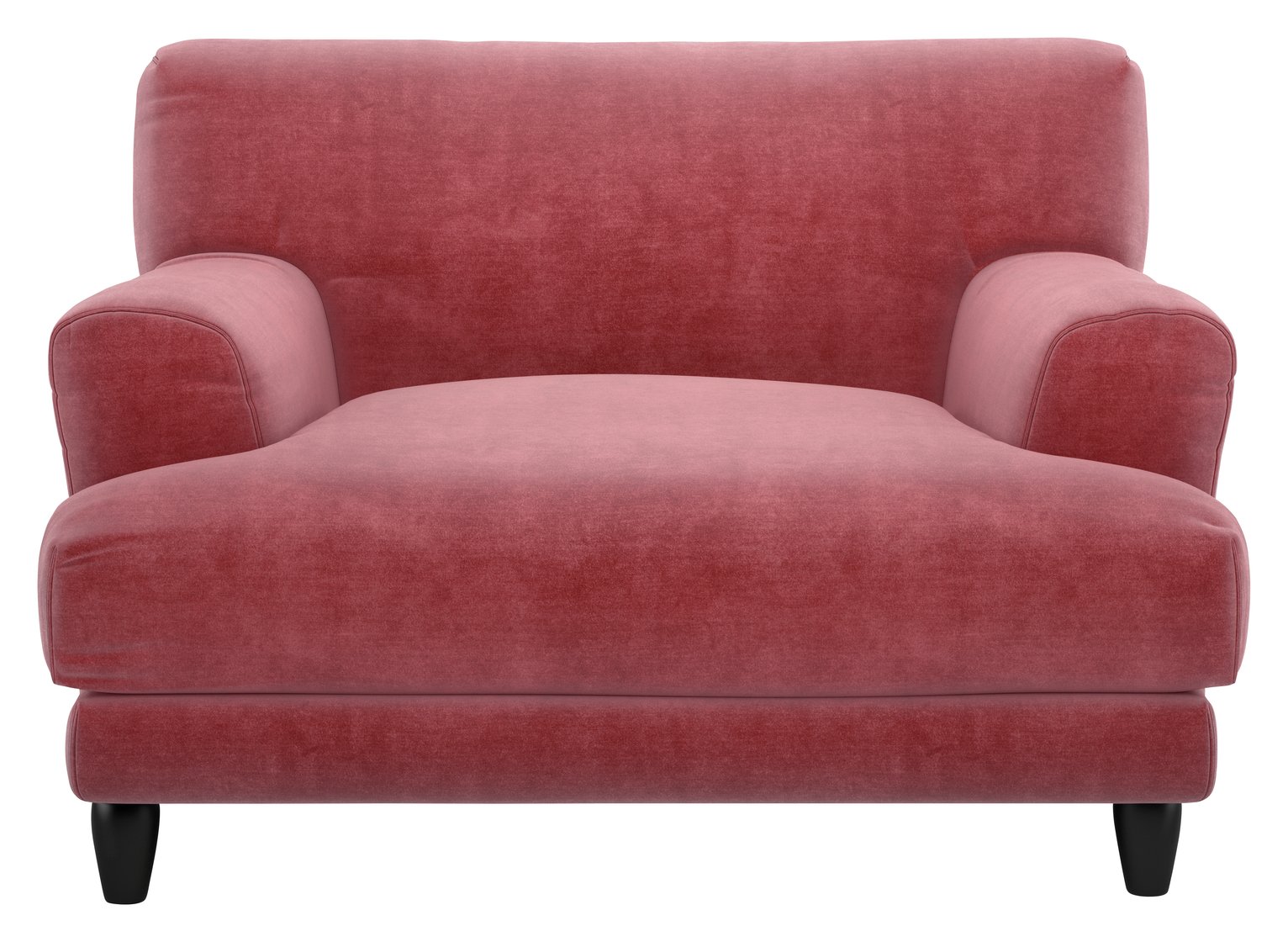 Habitat Askem Velvet Cuddle Chair - Dusty Rose
