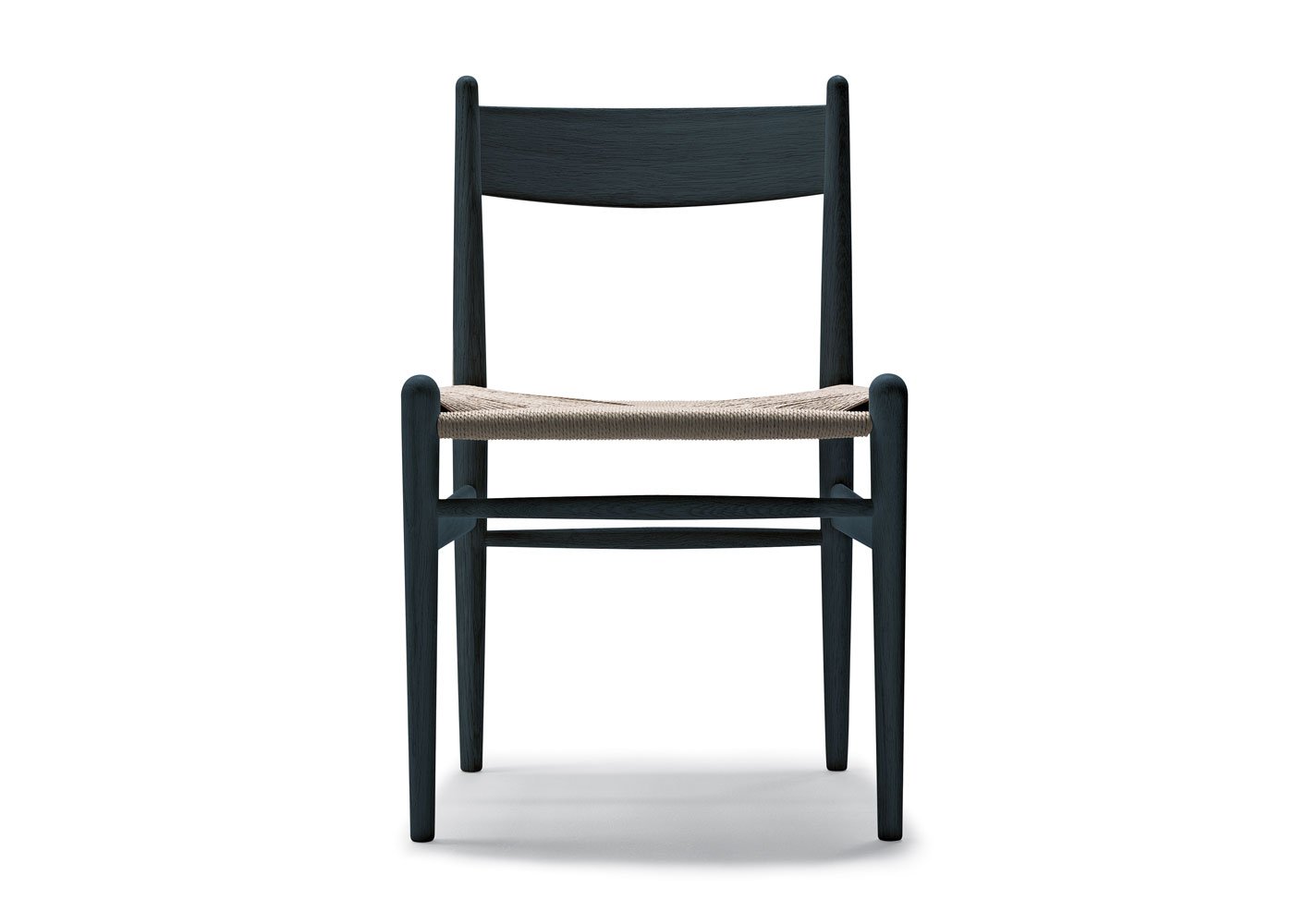 Heal's CH36 Chair Black Oak Natural Cord Seat