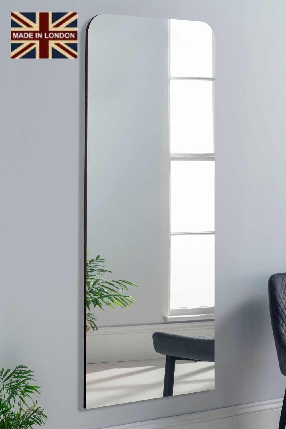 Yearn Mirrors Radius Large Mirror in Black