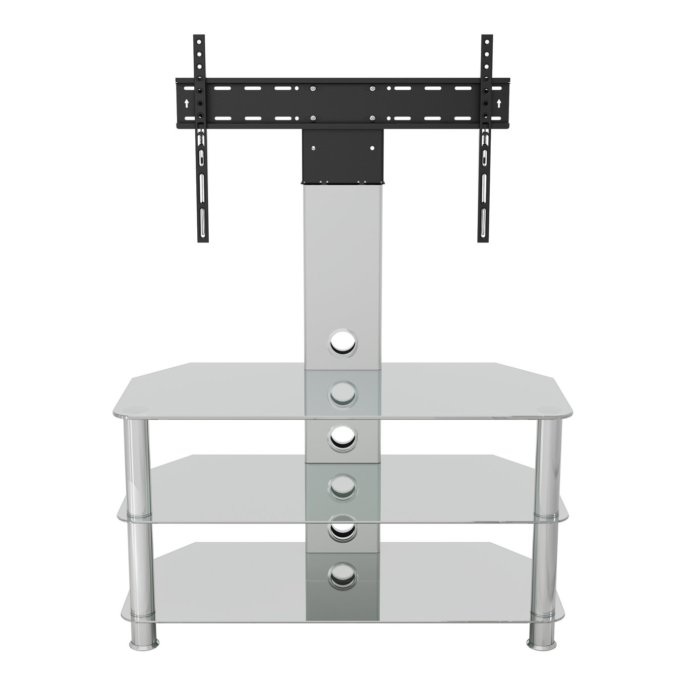 AVF Up To 55 Inch Glass TV Stand with Mount - Clear