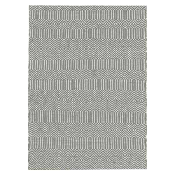 Twine Cotton and Wool Rug  Silver