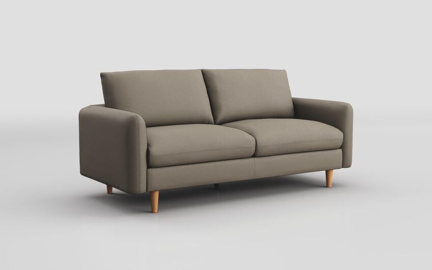 Brown Fabric Biserno 3 Seater Sofa
