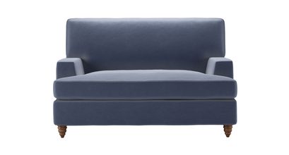 Isla Loveseat Sofabed in Sapphire Smart Velvet - sofa.com