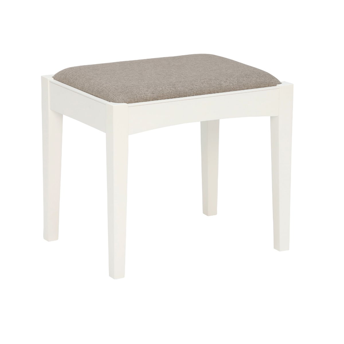 Carrington Stool, White