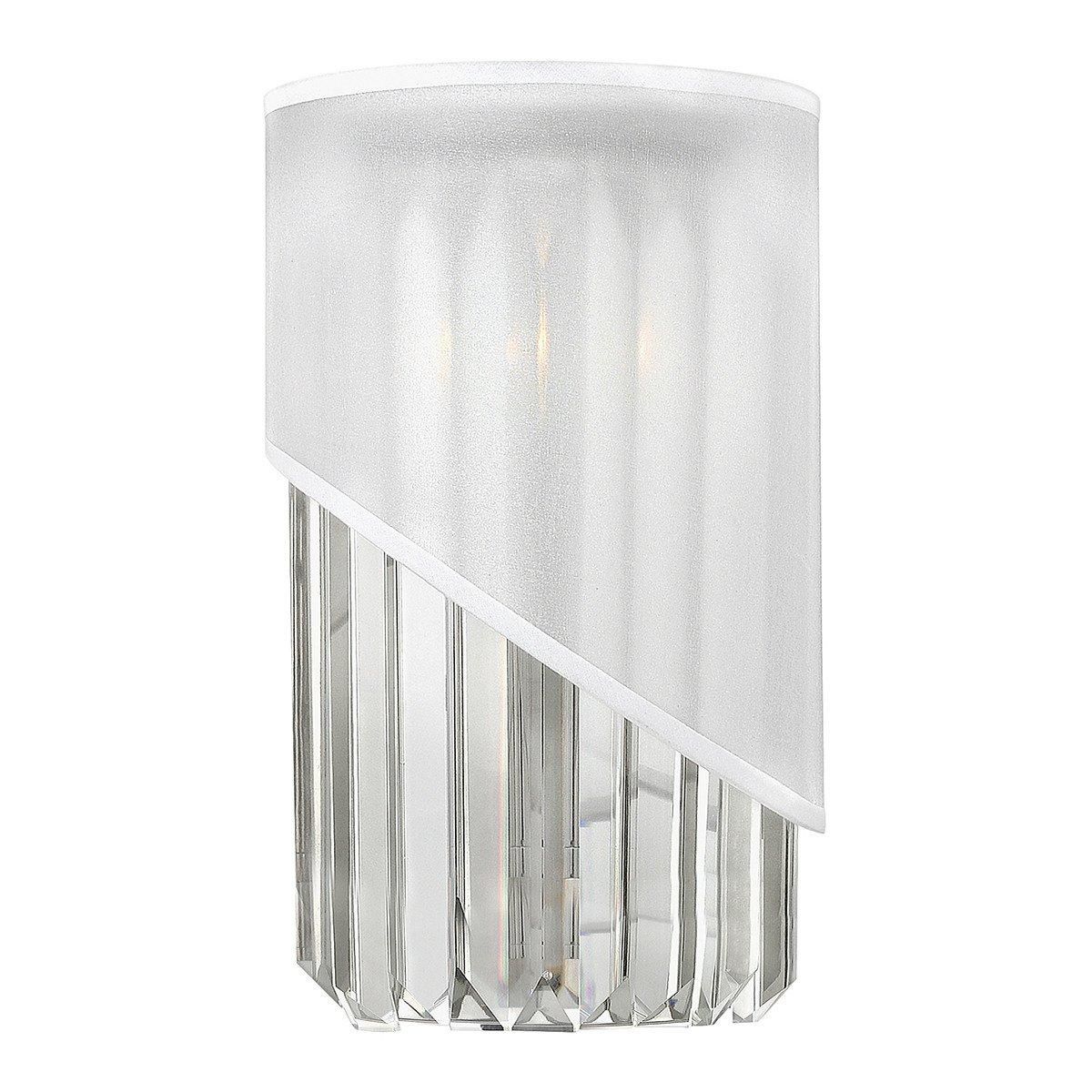 Netlighting Gigi 1 Light Indoor Wall Light Polished Nickel E14 in Grey