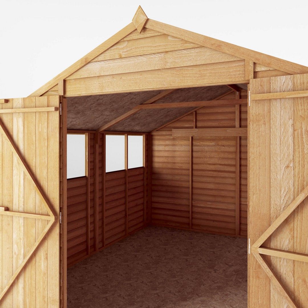 Mercia 10 x 10 Feet Overlap Apex Workshop - L297 x W309.7 x H225.4 cm - Brown 5