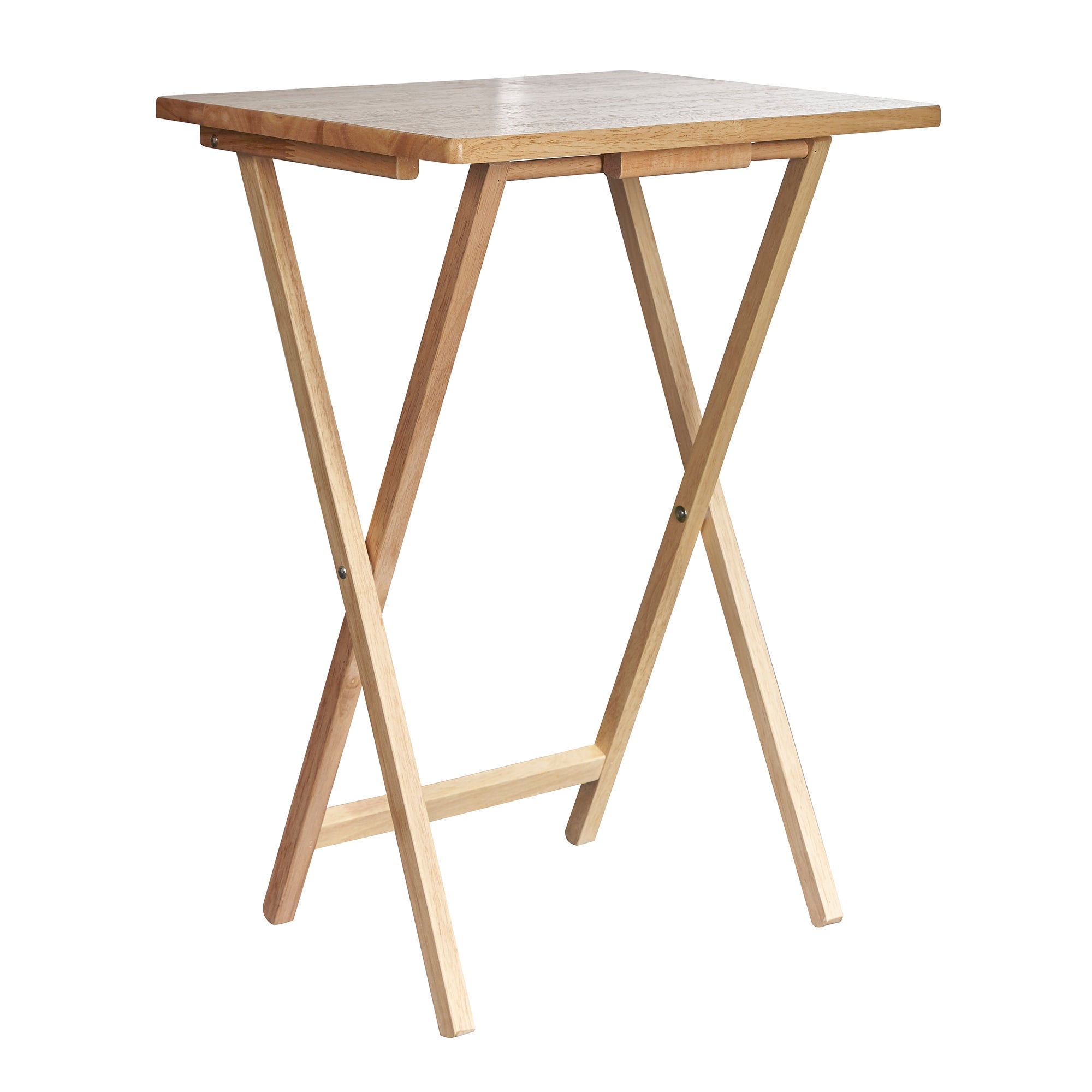 Rubberwood TV Table Natural (Brown)