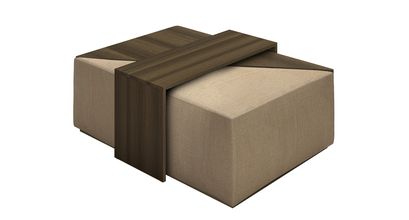 Astaire Modular Coffee Table Set Footstool in Flax Pure Belgian Linen - sofa.com